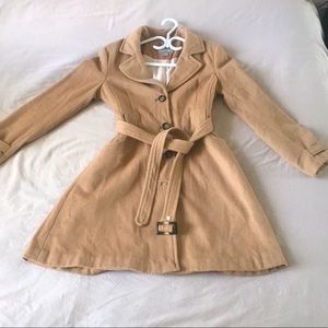 H&M Camel Tan Trenchcoat Size 10